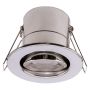 Luceco 5W LED Downlight Fire Rated Tilt 3000K Polished Chrome