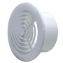 Manrose 100mm Circular Grille 4 White 2100W