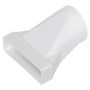 Manrose 100mm to 110mm x 54mm Round to Rectangular Adaptor 40701