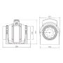 Manrose MF100T 100mm Inline Fan with Timer