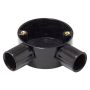 Marshall Tufflex 3MRB4BK 25mm Angle Box Black Plastic Conduit PVC