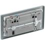 BG Metalclad 2 Gang Switched Socket USB A and C