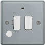BG Electrical Metalclad MC551F Fused Spur Switched LED Optional Flex Out