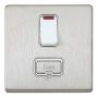 MK Aspect K24961BSSW 13A DP Switched Spur Neon Brushed Steel White