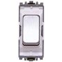 MK Edge/Aspect Grid K4892BSSW 20A 2 Way Switch Brushed Steel White