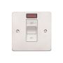 MK Edge K14305BSSW 32A DP Switch Neon 1 Gang Brushed Steel White