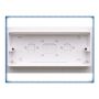 MK Logic K2153WHI 3 Gang 30mm Moulded Surface Box White