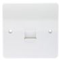 MK Logic K427WHI 1 Gang Telephone Socket Slave White