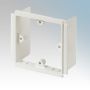 MK Prestige 3D Dado and Skirting VP131WHI 1 Gang Back Box Frame White