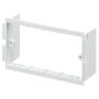 MK Prestige 3D Dado and Skirting VP132WHI 2 Gang Back Box Frame White