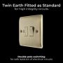 BG Nexus Metal Switched Fused Spur Antique Brass