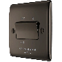 BG Nexus Metal NBN15 10A Switch 3 Pole Fan Isolator Black Nickel