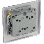 BG Nexus Metal NBN15 10A Switch 3 Pole Fan Isolator Black Nickel