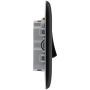 BG Nexus Metal 10A Switch 3 Pole Fan Isolator Matt Black