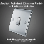BG Nexus Metal NPC12 20A Switch 1 Gang 2 Way Polished Chrome