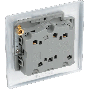BG Nexus Metal NPC15 10A Switch 3 Pole Fan Isolator Polished Chrome