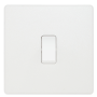BG Evolve 1 Gang 2 Way Switch 20A 16AX Pearlescent White