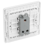 BG Evolve 1 Gang 2 Way Switch 20A 16AX Pearlescent White
