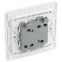 BG Evolve 2 Way Double Switch 20A 16AX Pearlescent White