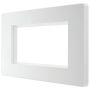 BG Evolve 4 Module Euro Front Plate Pearlescent White