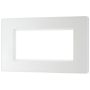 BG Evolve 4 Module Euro Front Plate Pearlescent White