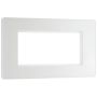 BG Evolve 4 Module Euro Front Plate Pearlescent White