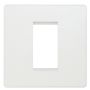 BG Evolve Single Module Euro Front Plate Pearlescent White