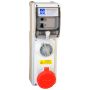 Lewden 16A 5 Pin 415V RCD Socket Red IP66