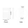 Rointe D Series 750W White Towel Rail #