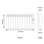 Rointe Kyros 1500W Low Profile Electric Radiator KRI1500RADC3 #