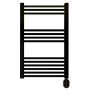 Rointe Elba WiFi Oval Heated Towel Rail 300W Black 50x86cm