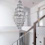 Searchlight Empire 13 Chandelier Chrome with Clear Crystal