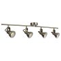 Searchlight Focus 4 Split Bar Spotlight Antique Brass