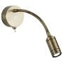 Searchlight Flexy Switched Wall Reading Light Antique Brass