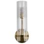Searchlight Scope Bathroom Wall Light Satin Brass with Etched Glass