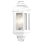 Searchlight Maine Outdoor Wall Light White with Clear Glass