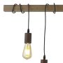 Searchlight Barn Pendant 6 Lights Dimmable Brown