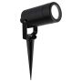 Searchlight Spikey Outdoor Coastal Spotlight Black Polycarbonate