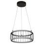Searchlight Circolo LED Cage Drum Pendant Black and White