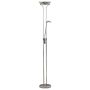 Searchlight Mother with Child Floor Lamp Chrome with Glass
