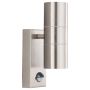 Searchlight Metro Outdoor Up and Down PIR Wall Light Stainless Steel