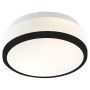 Searchlight Cheese Flush Ceiling Light Black with White