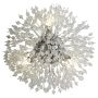 Searchlight Sunburst Wall light Chrome with Glass Beads