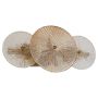 Searchlight Wagon Wheel 6 Light Wall/Flush Bronze Clear Amber Glass