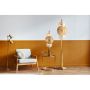 Searchlight Wagon Wheel 6 Light Floor Lamp Bronze Clear Amber Glass