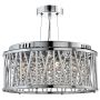 Searchlight 3 Light Crystal Polished Chrome Ceiling Pendant