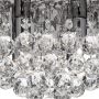 Searchlight Flush Ceiling Light Crystal & Chrome 4 Lights