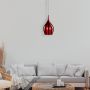 Searchlight Vibrant Red Aluminium Pendant Light