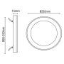 Spa Tauri Slimline LED Bathroom Ceiling Light 24W 2400lm White