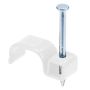 SWA Firefly 2.5mm Twin & Earth Metal Cable Clips White 100 Pack